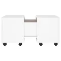 Table basse Blanc 60x60x38 cm Aggloméré