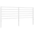 Tête de lit métal blanc 193 cm