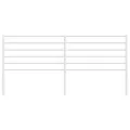 Tête de lit métal blanc 193 cm