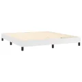 cadre de lit avec matelas Blanc 160x200cm Similicuir