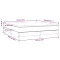 cadre de lit avec matelas Blanc 160x200cm Similicuir