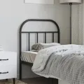 Tête de lit métal noir 75 cm