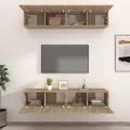Meubles TV 4 pcs Chêne Sonoma 80x30x30 cm Bois d'ingénierie