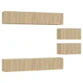 Ensemble de meubles TV 6 pcs Chêne sonoma Bois d'ingénierie