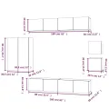 Ensemble de meubles TV 8 pcs Chêne sonoma Bois d'ingénierie