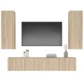 Ensemble de meubles TV 4 pcs Chêne sonoma Bois d'ingénierie