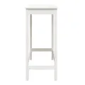 Table de bar blanc 100x50x110 cm bois massif de pin