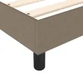 cadre de lit avec matelas Taupe 80x200 cm Tissu
