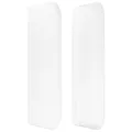 Tête de lit avec oreilles Blanc 83x16x78/88 cm Similicuir