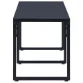 Banc de jardin 180 cm Panneau PS Noir