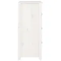 Buffet Blanc 70x35x80 cm Bois massif de pin