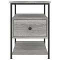 Tables de chevet 2 pcs sonoma gris 40x42x56cm bois d'ingénierie