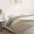 Têtes de lit 2 pcs Blanc 90x5x78/88 cm Similicuir