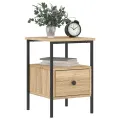 Table de chevet chêne sonoma 34x36x50 cm bois d'ingénierie