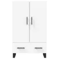Buffet haut blanc 69,5x31x115 cm bois d'ingénierie
