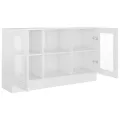 Armoire à vitrine Blanc brillant 120x30,5x70 cm Aggloméré
