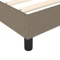 cadre de lit avec matelas Taupe 90x190 cm Tissu