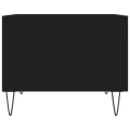 Table basse Noir 50x50x40 cm Bois d'ingénierie