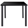 Ensemble de salle à manger 9 pcs Similicuir Noir