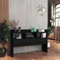 Buffet Noir 105x30x70 cm Aggloméré