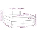 cadre de lit avec matelas Noir 140x200 cm Similicuir