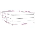 cadre de lit avec matelas Noir 140x200 cm Similicuir