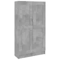 Bibliothèque Gris béton 82,5x30,5x150 cm Aggloméré