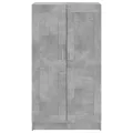 Bibliothèque Gris béton 82,5x30,5x150 cm Aggloméré