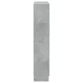 Bibliothèque Gris béton 82,5x30,5x150 cm Aggloméré