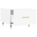 Tables basses 2 pcs blanc 50x50x40 cm bois d'ingénierie