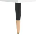 Tables basses 2 pcs blanc 50x50x40 cm bois d'ingénierie