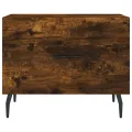Table basse Chêne fumé 50x50x40 cm Bois d'ingénierie