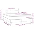 cadre de lit avec matelas Blanc 140x200cm Similicuir