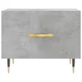 Table basse gris béton 50x50x40 cm bois d'ingénierie