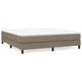 cadre de lit Taupe 180x200 cm Tissu