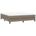 cadre de lit Taupe 180x200 cm Tissu