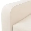 Canapé à 3 places Tissu Blanc crème