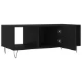 Table basse noir 102x50x40 cm bois d'ingénierie