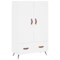 Buffet haut blanc 69,5x31x115 cm bois d'ingénierie