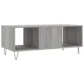 Table basse sonoma gris 102x50x40 cm bois d'ingénierie