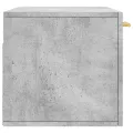 Armoire murale gris béton 80x36,5x35 cm bois d'ingénierie