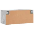 Armoire murale gris béton 80x36,5x35 cm bois d'ingénierie