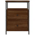 Table de chevet chêne marron 44x45x60 cm bois d'ingénierie