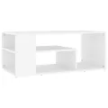 Table basse Blanc 100x50x40 cm Aggloméré