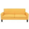 Ensemble de canapés 2 pcs Tissu Jaune
