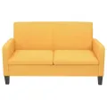 Ensemble de canapés 2 pcs Tissu Jaune