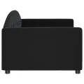 Lit de repos noir 90x200 cm velours