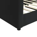 Lit de repos noir 90x200 cm velours