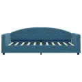 Lit de repos bleu 80x200 cm velours