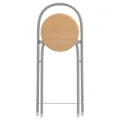 Ensemble de bar 3 pcs gris et marron bois d'ingénierie et fer